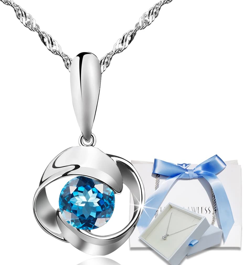 EVER FLAWLESS Women's Necklace, Silver, Swarovski Zirconia, Mother's Day, Girlfr
