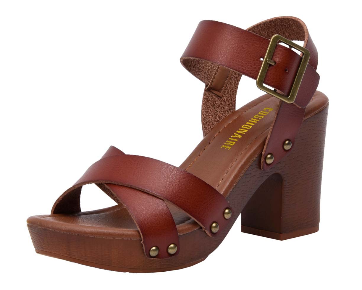 Dunes Women's Sayer Faux Wood Sandal +Comfort Foam & LiteSole Technology