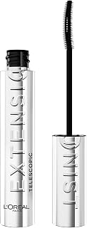 L'Oréal Paris Lengthening Mascara, Telescopic Extensionist, shade Black | Extended Length, Instant Lash Lift Effect, Up To 24H Hold, Does Not Flake Off, Smudge Resistant