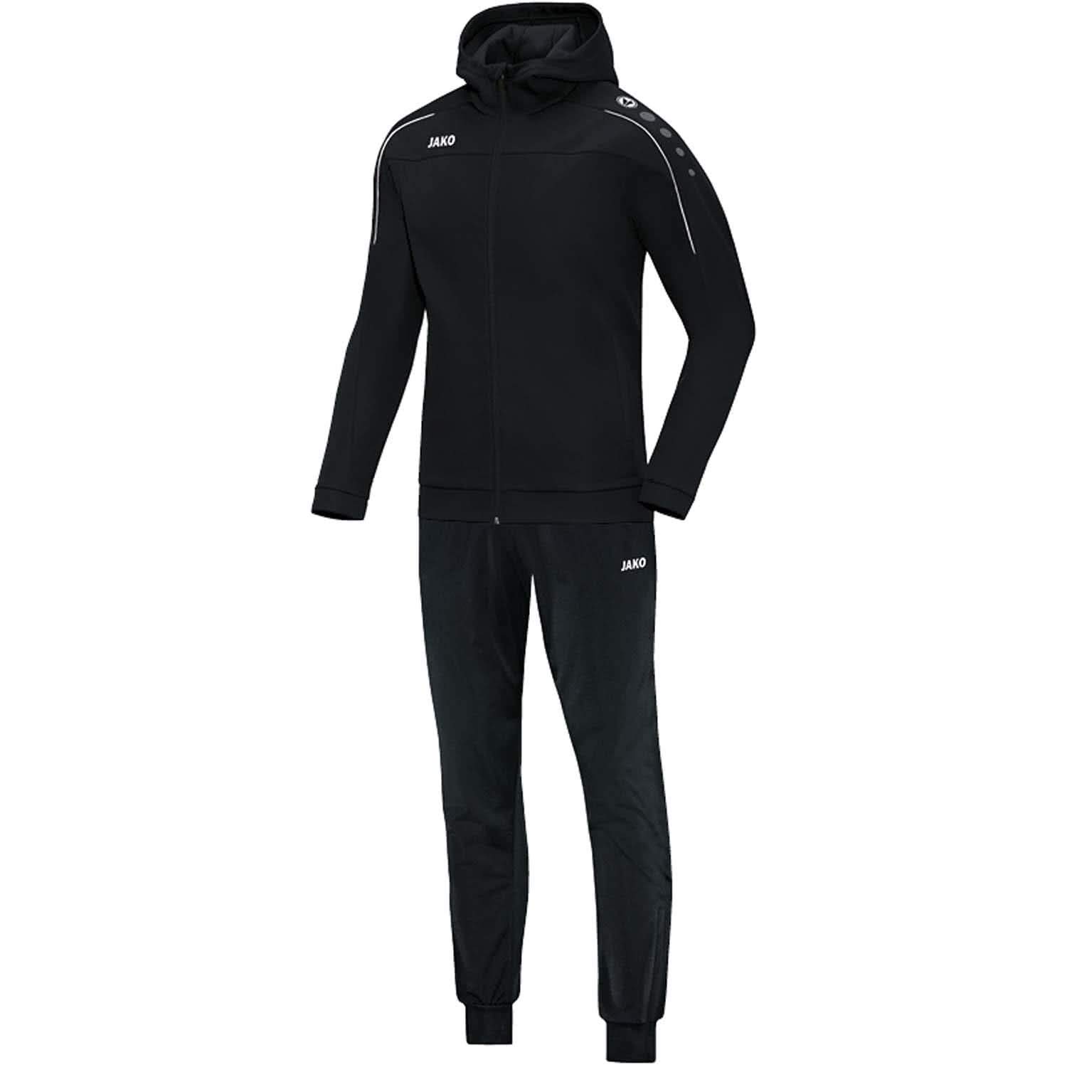 JAKO Classico M9450 Men's Polyester Tracksuit with Hood, Night Blue/Citro, XXL