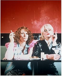 Absolutely Fabulous Joanna Lumley as Patsy Stone and Jennifer Saunders as Edina Monsoon smoking 8 x 10 inch Photo
