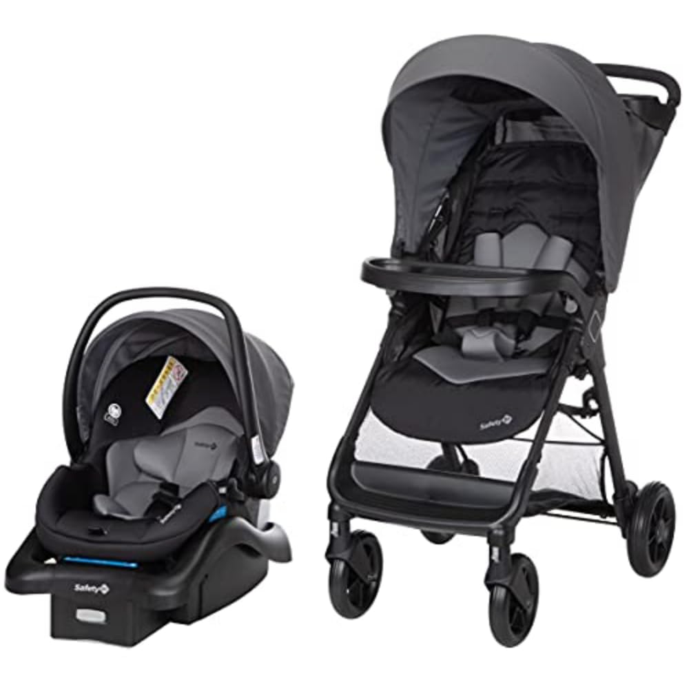 Safety 1st Smooth Ride Travel System Stroller and OnBoard FLX Infant Car Seat, N