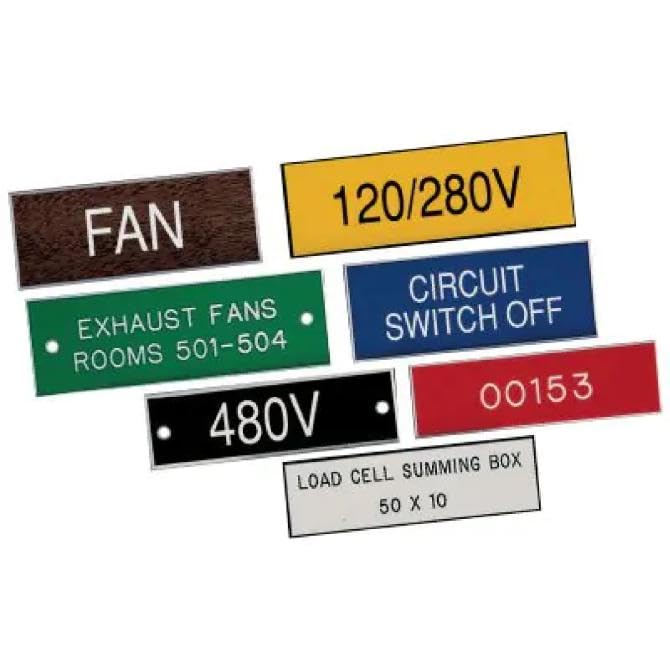 Engraved Electrical Panel Labels, Phenolic Labels, Breaker Box Label, Electric M