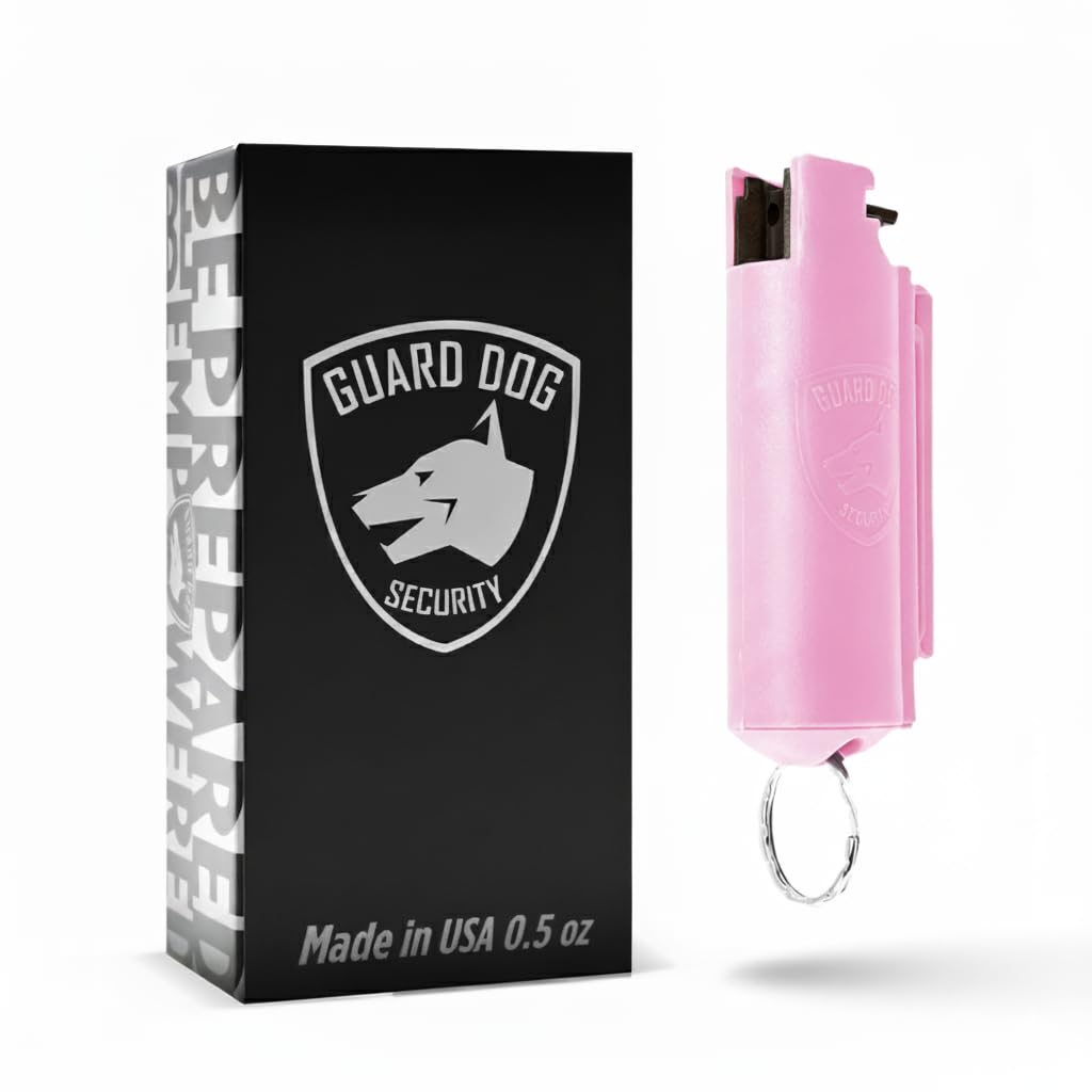 Guard Dog Security Quick Action Pepper Spray Self Defense Keychain, Maximum Stre