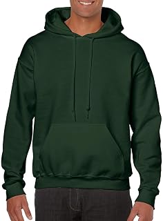 Gildan Men's Rib Knit Pouch Pocket Hooded Sweatshirt