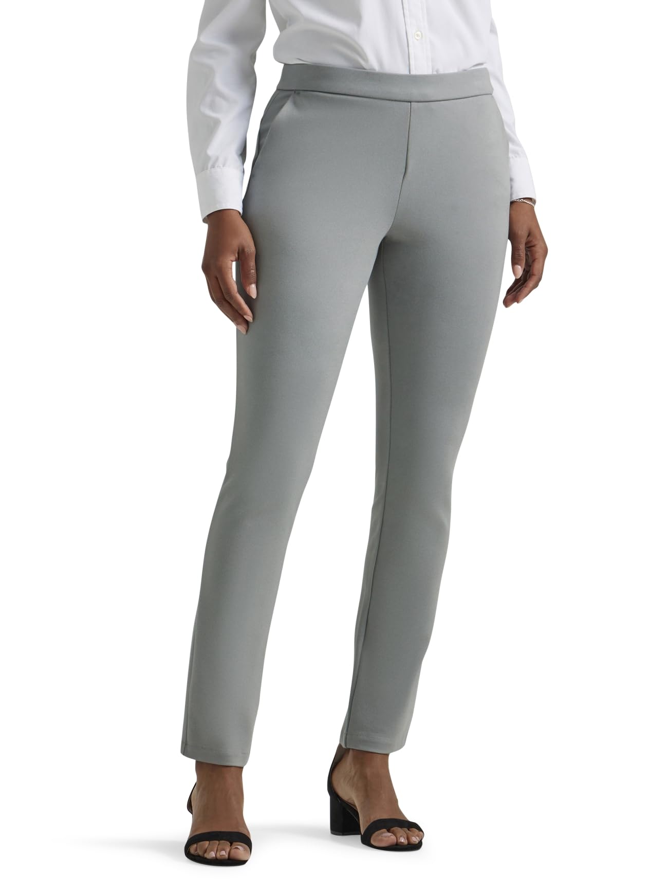 Lee Women's Petite Ultra Lux Mid Rise Slim Fit Ankle Pant
