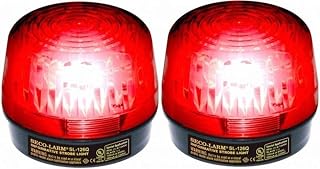 Seco-Larm SL-126Q/R Red Strobe Light (Set of 2); For 6- to 12-Volt use; For Iinformative" General Signaling Requirements; Incorrect Polarity Cannot Damage Circuit or Draw Current