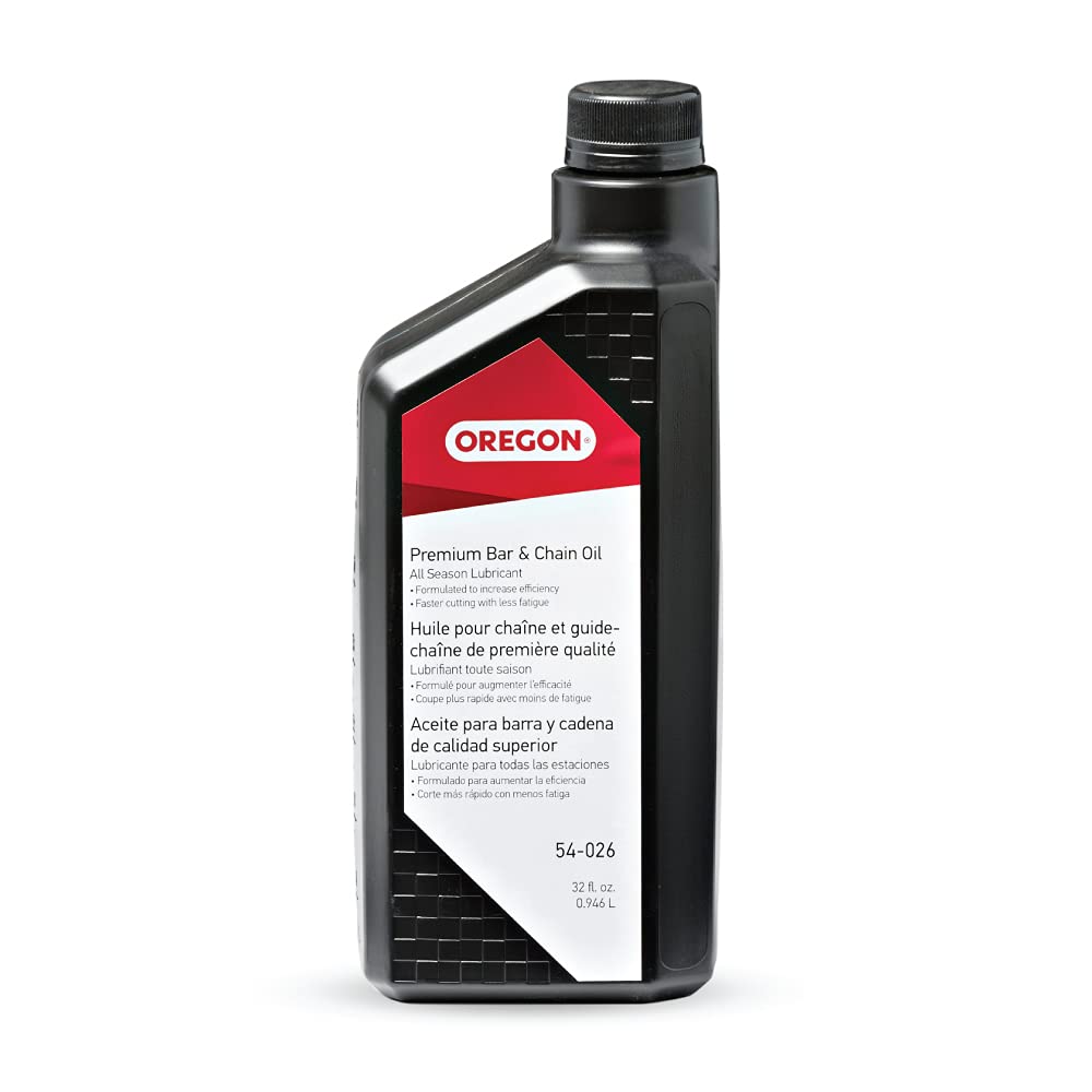 Oregon Premium Bar & Chain Oil, 1 Quart Bottle (32 fl.oz / 946 ml) | All-Season 