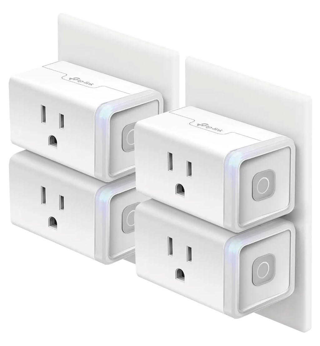 Kasa Smart Plug HS103P4, Smart Wi-Fi Outlet, Touch Actuator, Works with Alexa, E
