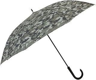 Ogawa 85731 Long Umbrella, Men's Umbrella, Durable, Fiberglass Ribs, 25.6 inches (65 cm), 8 Ribs, Peanuts, Snoopy, Camouflage, Jumping Type, Embedded Button, Water Repellent