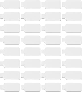 32 Write-On Cable Labels for Electronics - White, 1.77" x 0.78"