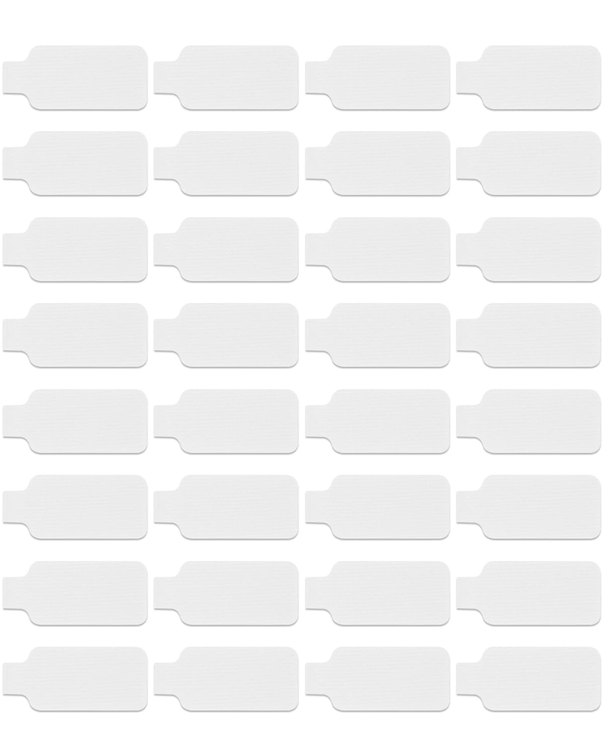 32 Write-On Cable Labels for Electronics - White, 1.77" x 0.78"