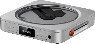 Fosi Audio Merak CD Player Portable Home Audio Desktop HiFi Without Speaker | CD Ripping, Remote Control, OLED Display, USB-A, 3.5mm Headphone Jack, LINE, OPT, 12V Trigger, DC 5V / 2A