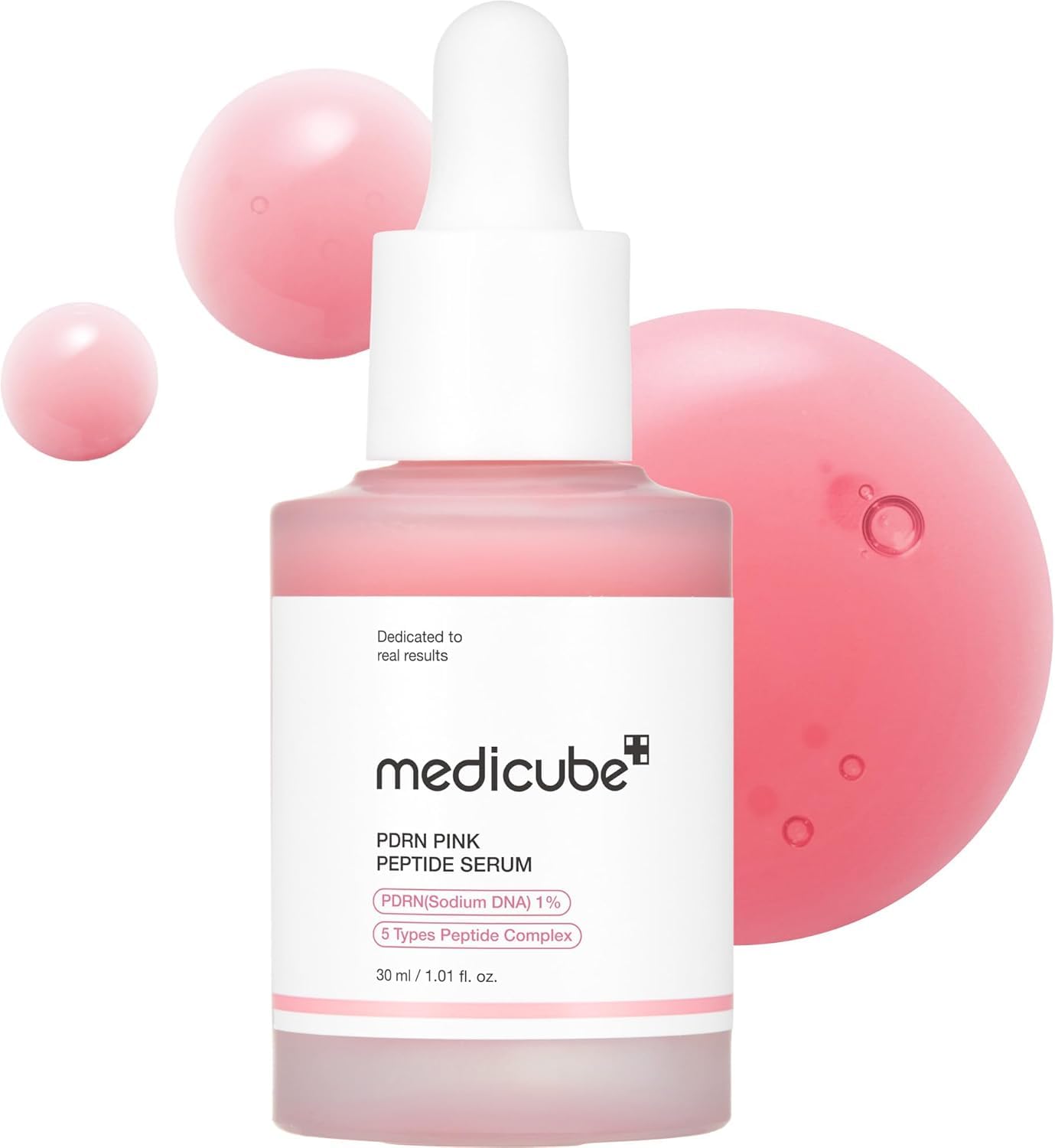 medicube PDRN Pink Peptide Serum with Salmon DNA | Pink Glow Serum - Peptides & 