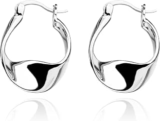 925 Sterling Silber Creolen Ohrringe für Frauen kleine leichte Creolen Hypoallergen Nickelfrei Elegant für den Alltag Silberohrringe für Geschenke