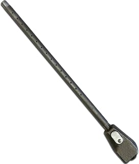 Midwest Hearth Gas Log Lighter/Starter, Wood Burning Fireplace, Natural Gas | Adjustable Air/Fuel Mixer for a Clean Blue Flame, Universal Straight or Angled Fit, Solid Iron Pipe, 19.5 in Total Length