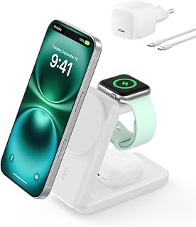 Belkin UltraCharge Magnetic Wireless Charger with 25W Qi2 - White
