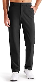 Libin Men's Golf Pants Work Pants Classic Front Stretch Dress Pants Flat Fit Lightweight Casual Pants with Pockets