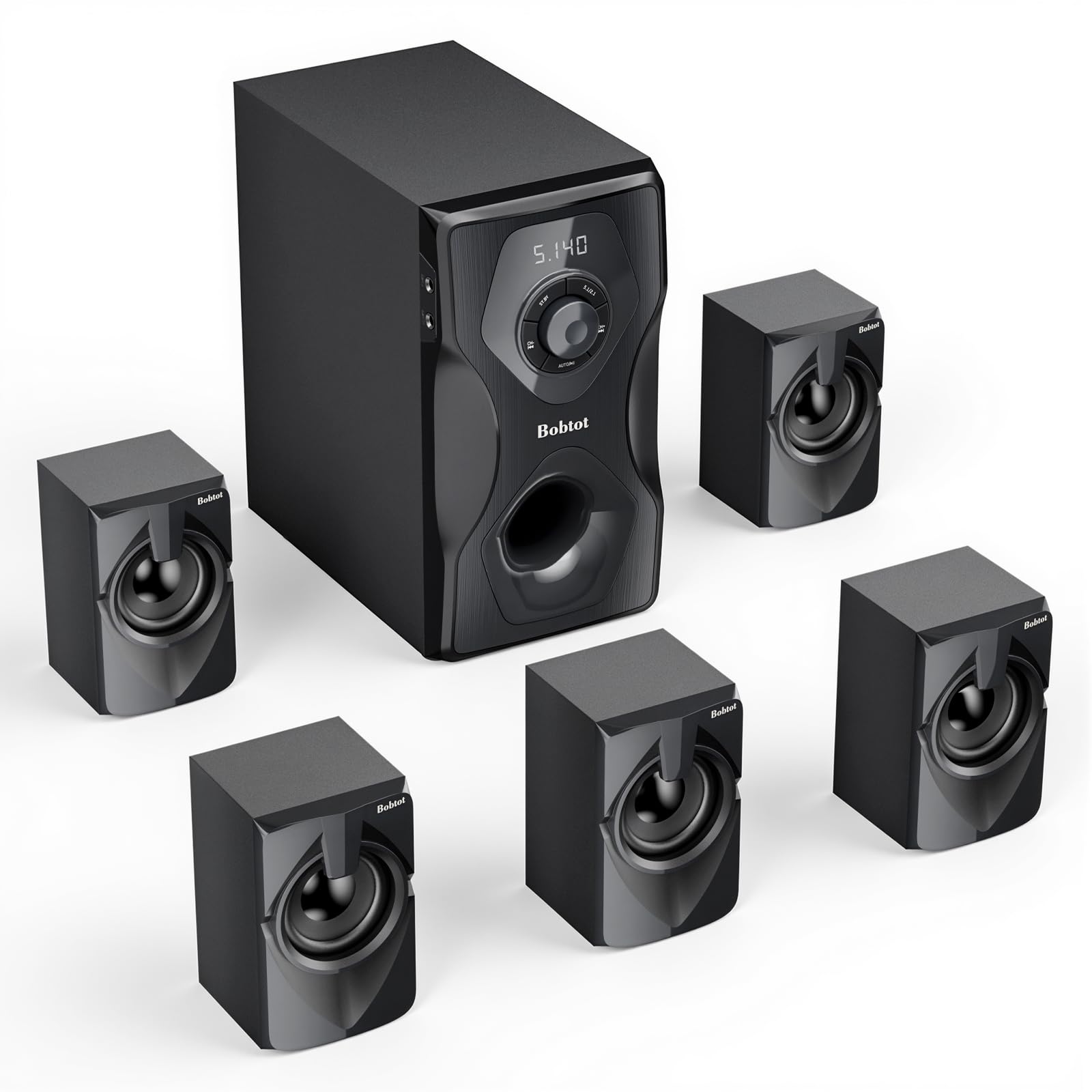 Bobtot Surround Sound Systems Home Theater System, 5.25" Subwoofer | 700 Watts P