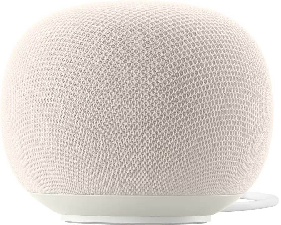Google - Premium Audio Speaker- 360-Degree Sound (Porcelain)