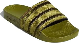 adidas Unisex-Adult Adilette Aqua Slides Sandal, Orbit Green/Orbit Green/Gold Metallic, 7.5 UK