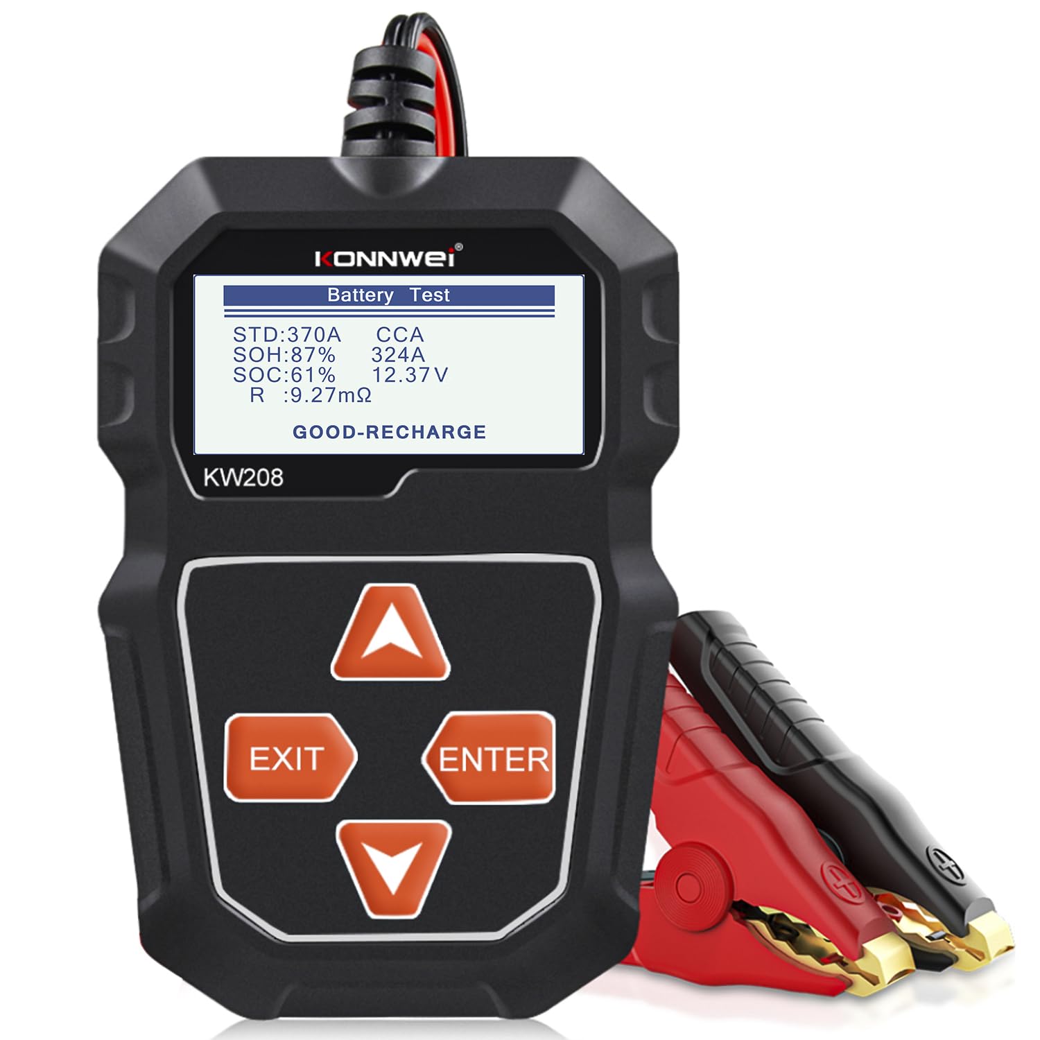 KONNWEI KW208 12V Car Battery Tester, Battery Load Tester Automotive 12V Alterna