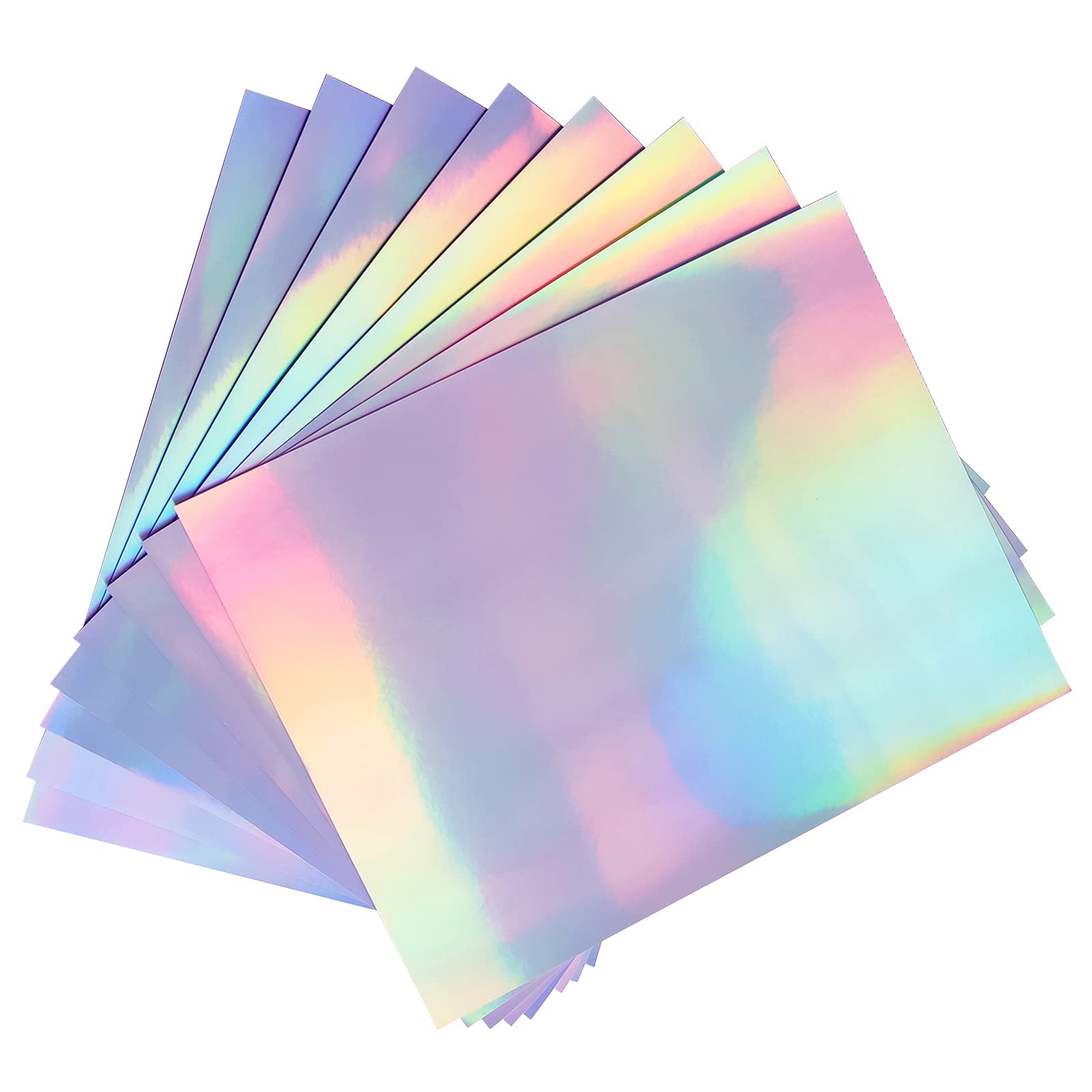 50 Sheets Holographic Sticker Paper for Inkjet & Laser Printer- 8.5x11 inch | Pr