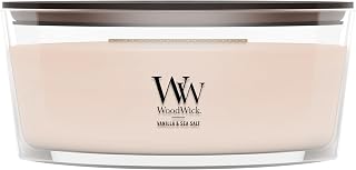 WoodWick ウッドウィック Hearthwick Hasuwick Large Size Vanilla & Sea Salt Vanilla & Sea Salt Aroma Candle [Parallel Import]