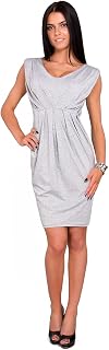 FUTURO FASHION® Women's Tulip Dress Sleeveless with V-Neck Casual Style 8437