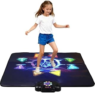LivelyCove Wireless Bluetooth Dance Mat | Built-in Music 8 Games 3 Levels | Gifts for Kids Birthday Christmas Children's Day | Boys Girls 3-15 Years Old