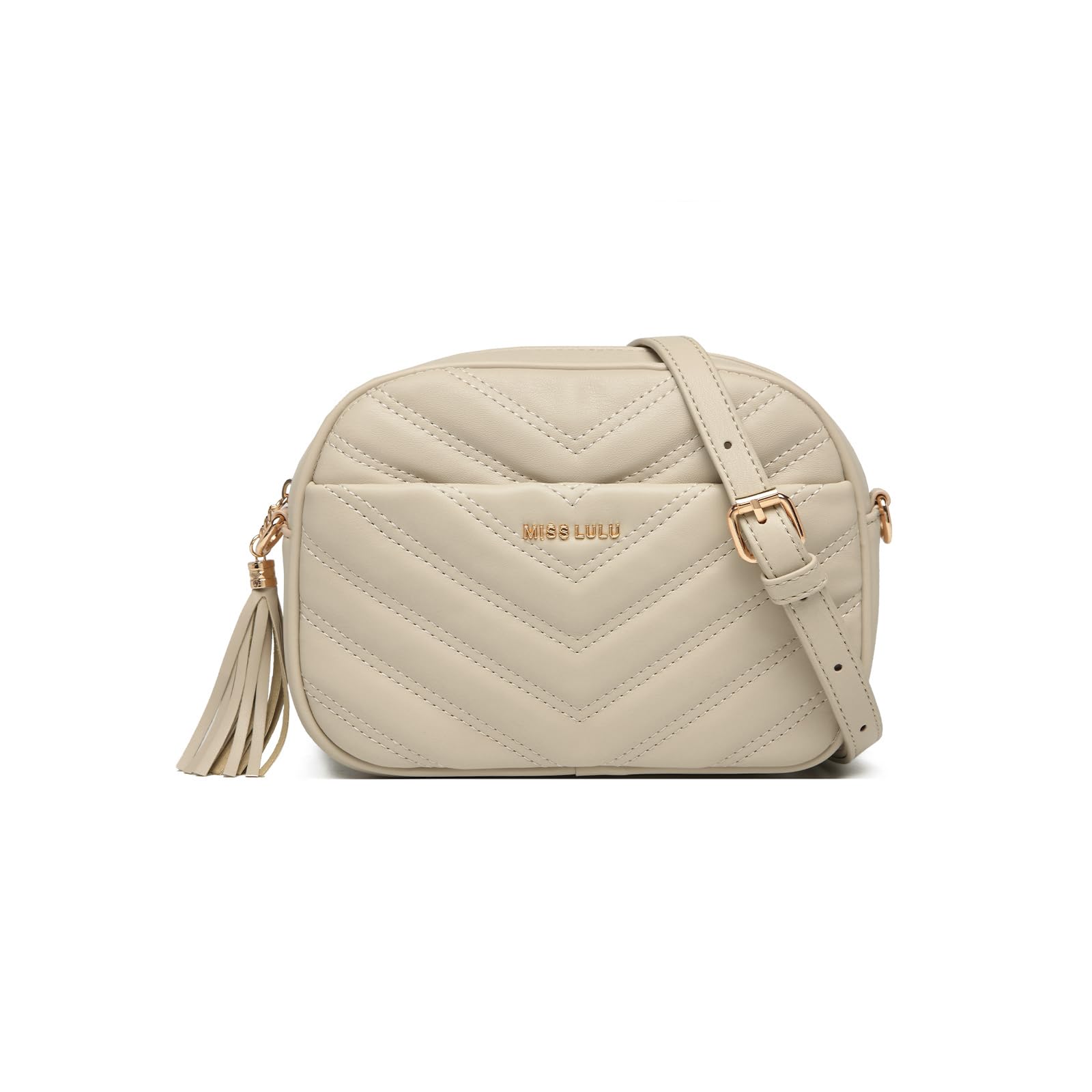 Miss Lulu Borsa a Tracolla Donna Piccola in Morbida Pelle PU Nera