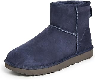 UGG W Classic Mini II Leather Ankle Boots Chocolate Brown