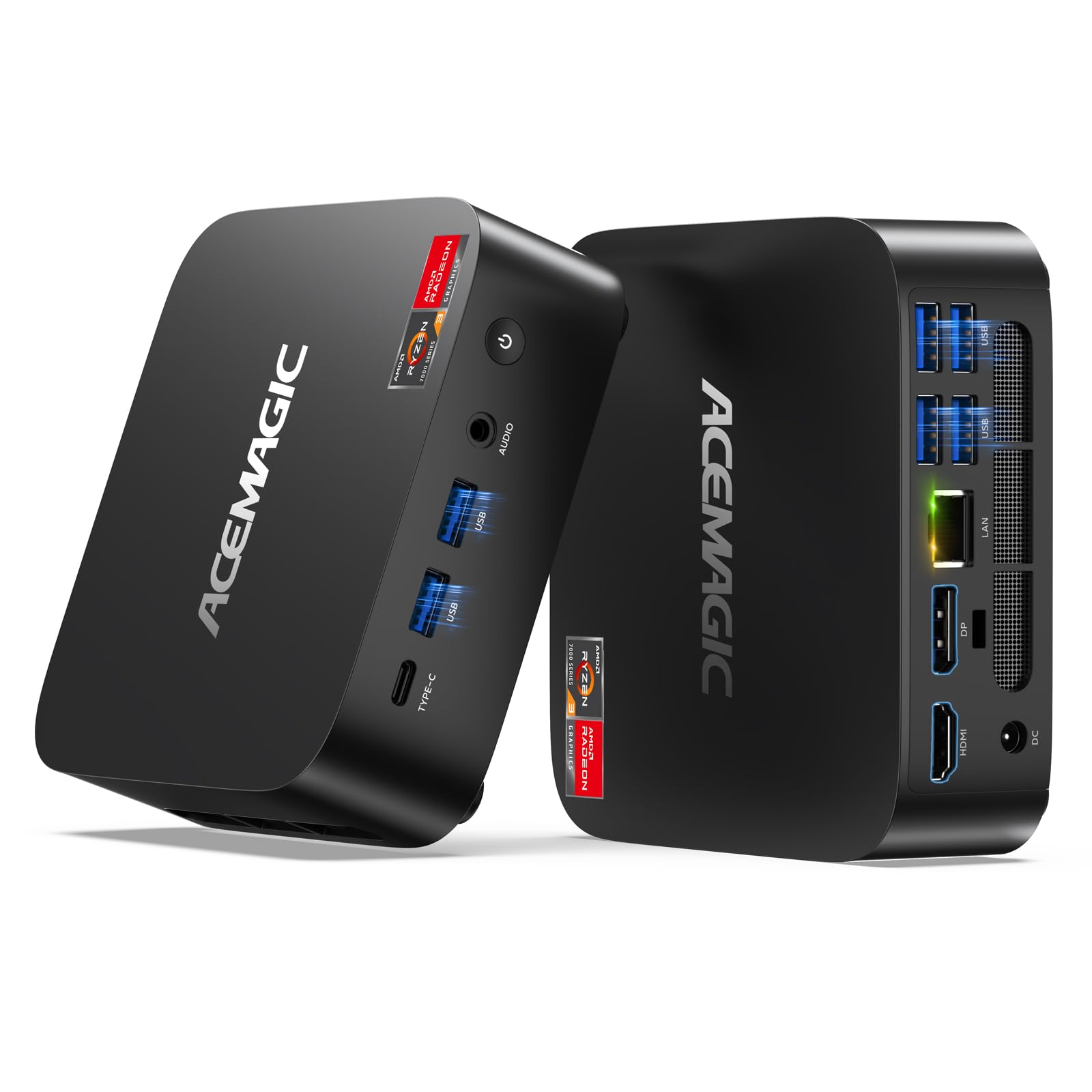 ACEMAGIC K1 Gaming Mini PC Ryzen 7 7735HS 24GB 512GB SSD Windows 11 Pro | 8C/16T