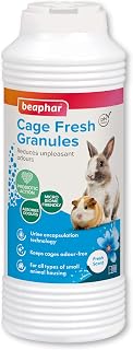 Beaphar Cage Fresh Granules for Hamsters, Rats, Mice, Ferrets, Rabbits & Guinea Pigs - Odor Neutralizing - 13L x 3W x 21H cm