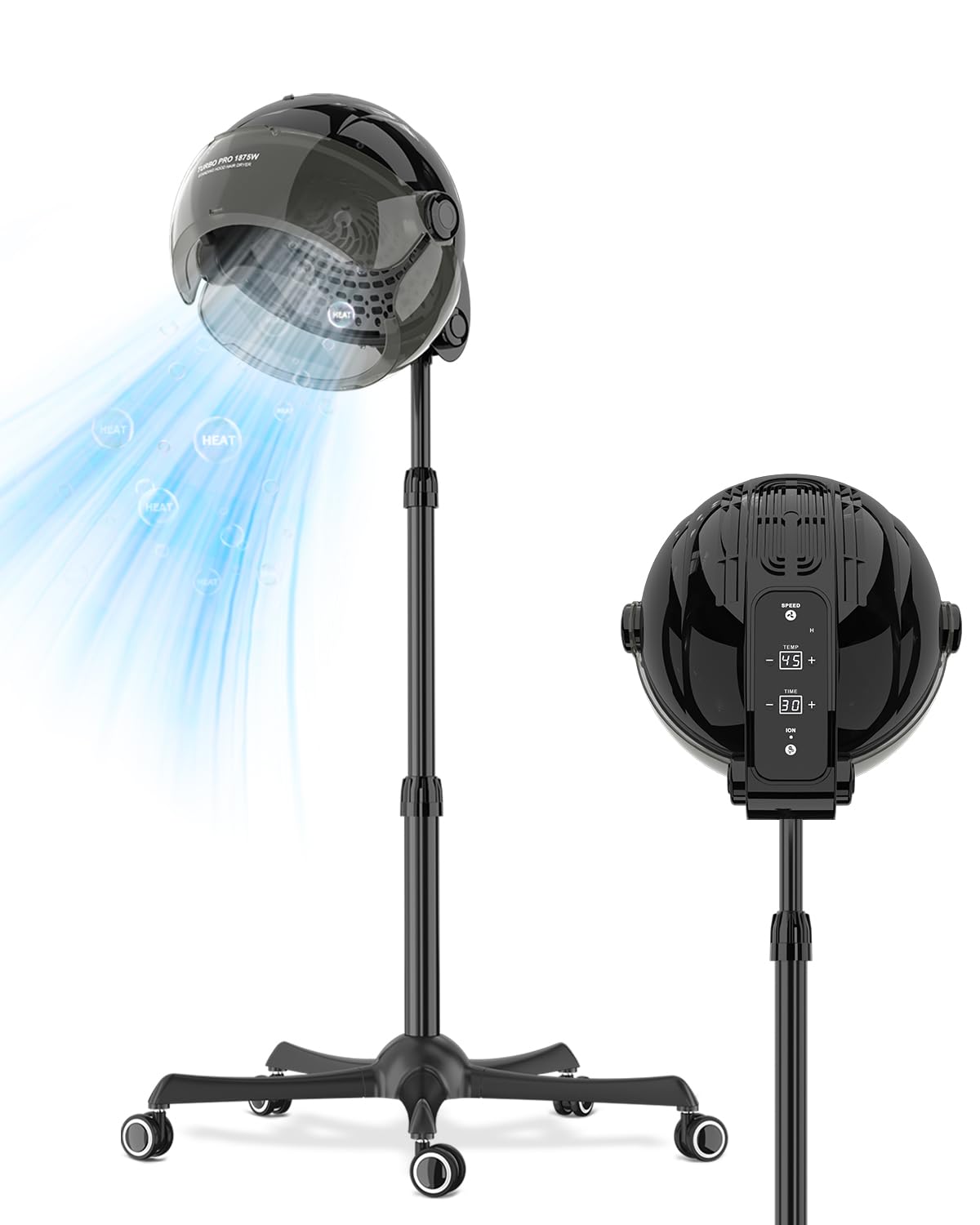 Professional AC Motor Stand Hood Hair Dryer | Ionic & Fast Drying Bonnet Dryer w