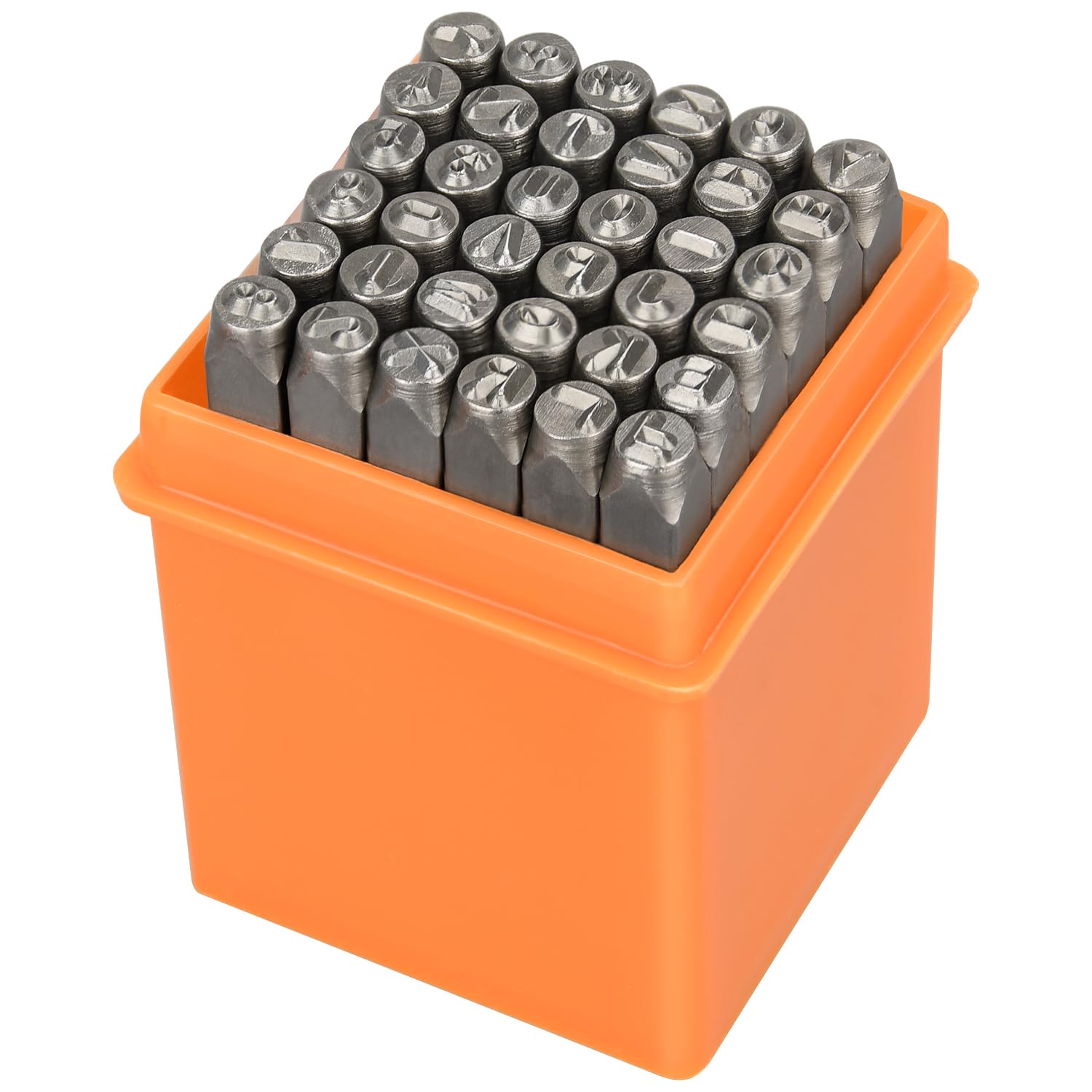 37pcs Metal Stamping Kit, 3mm(1/8") Number and Letter Stamp Set | Include A