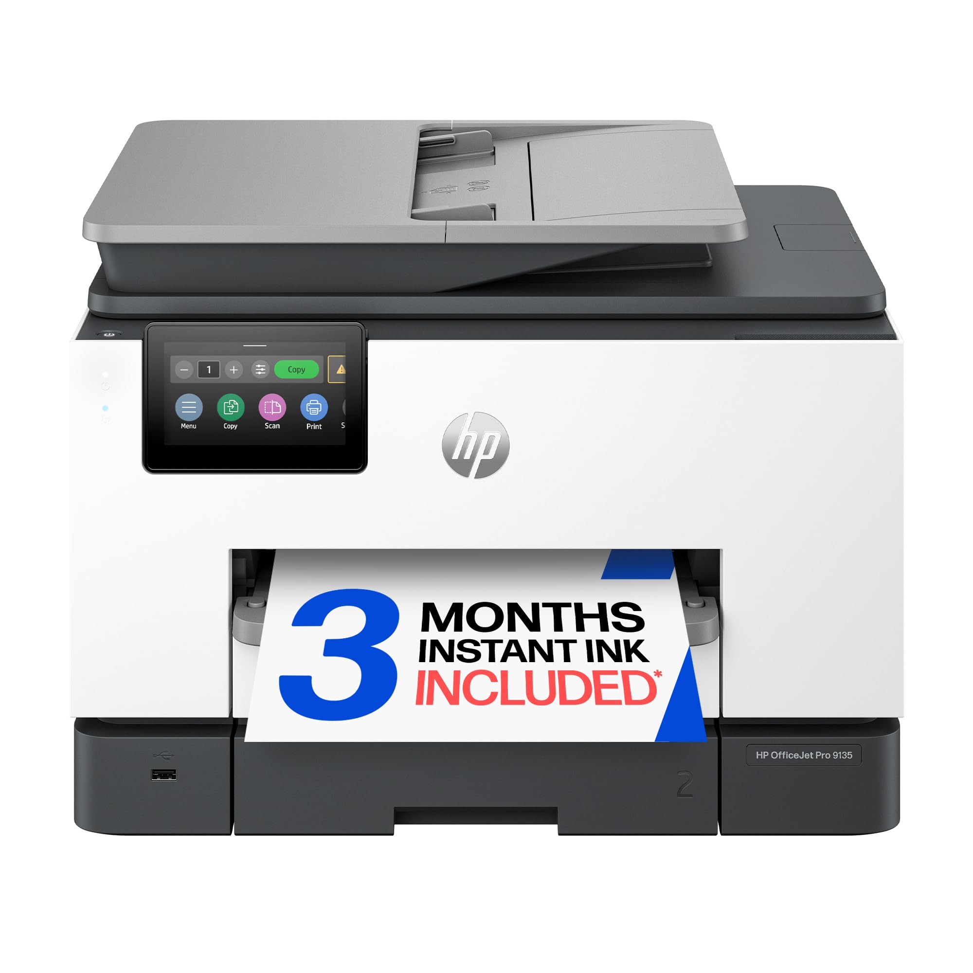 HP OfficeJet Pro 9135 Wireless All-in-One Color Inkjet Printer, Print, Scan, Cop
