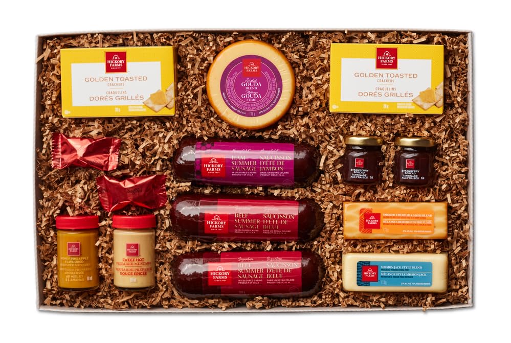 Hickory Farms Home for the Holidays Assortment | Large Gift Boxes | Meat & Chees