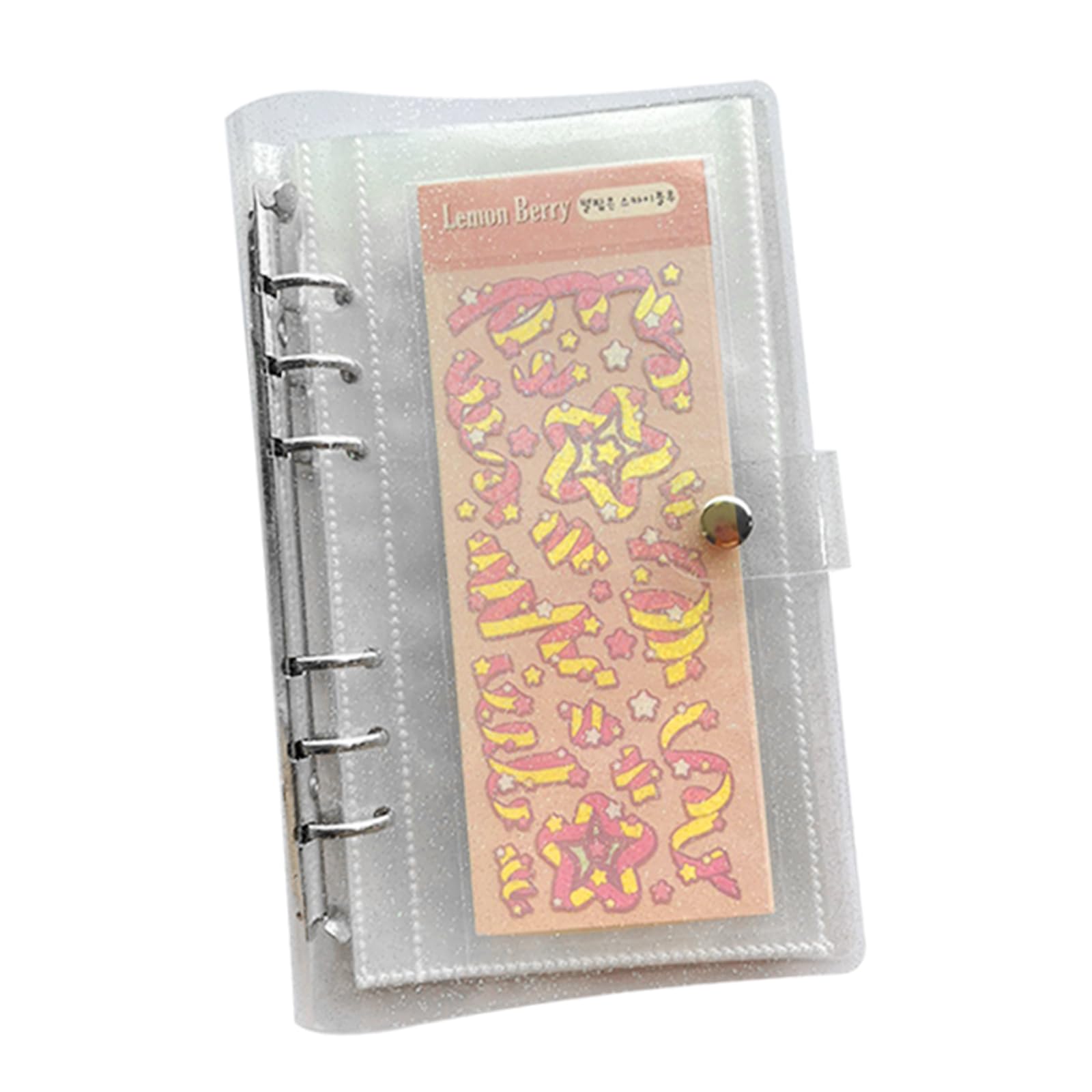 Clear Sticker Organizer Storage Binder for Kpop Deco Stickers A6 Sticker Book Co