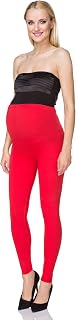 SOFTSAIL Maternity Leggings Pregnancy Pants Cotton Pants with Belly Support Over Bump High Waist Elastic Soft Women Clothes Maternity Clothing Pregnancy Wear