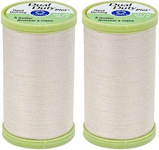 2-Pack Bundle Coats &amp; Clark Dual Duty Plus Hand Quilting Thread 325yds Natural s960-8010