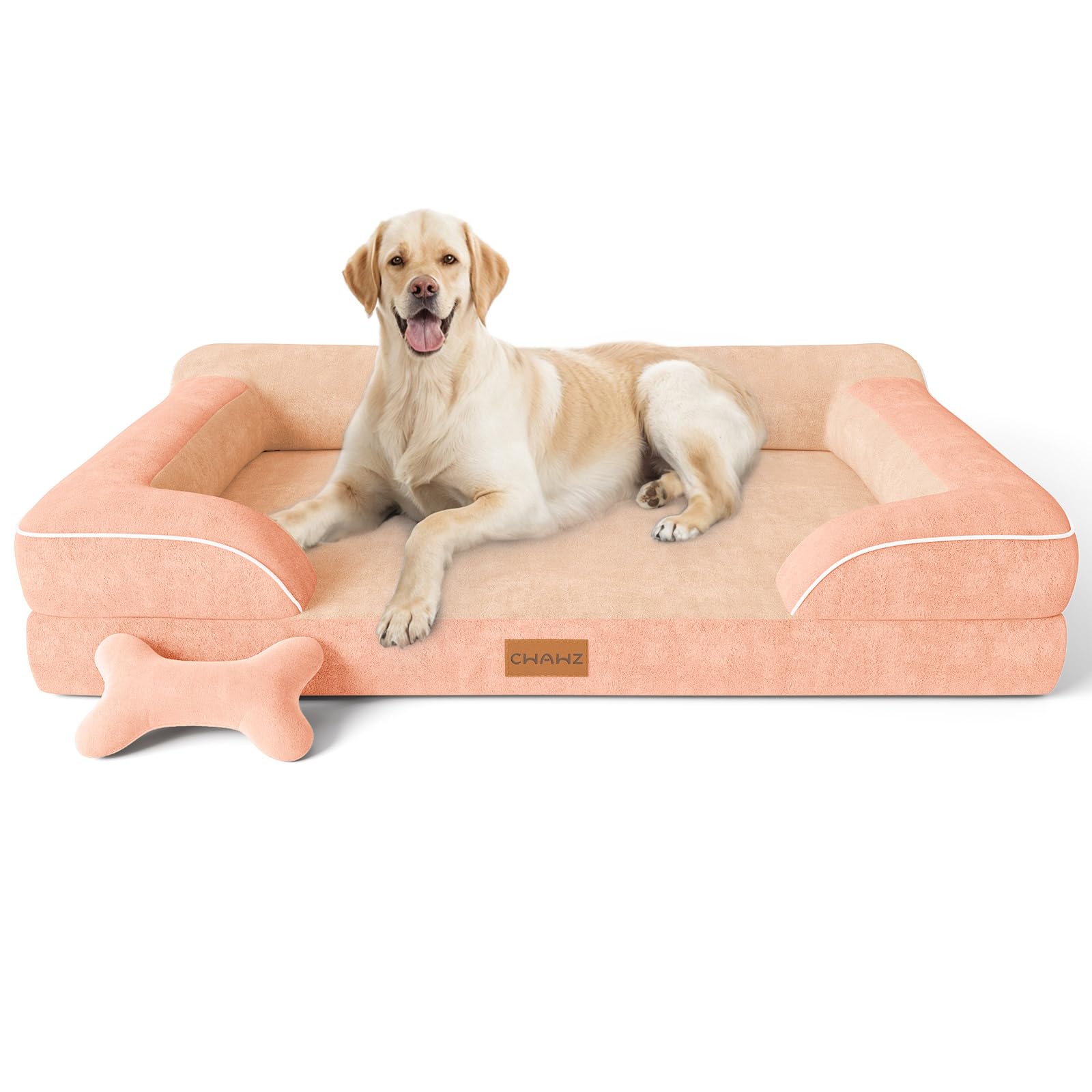 CWAWZ Jumbo Dog Bed for Extra Large Dogs, Orthopedic Dog Bed with Cooling Gel Me