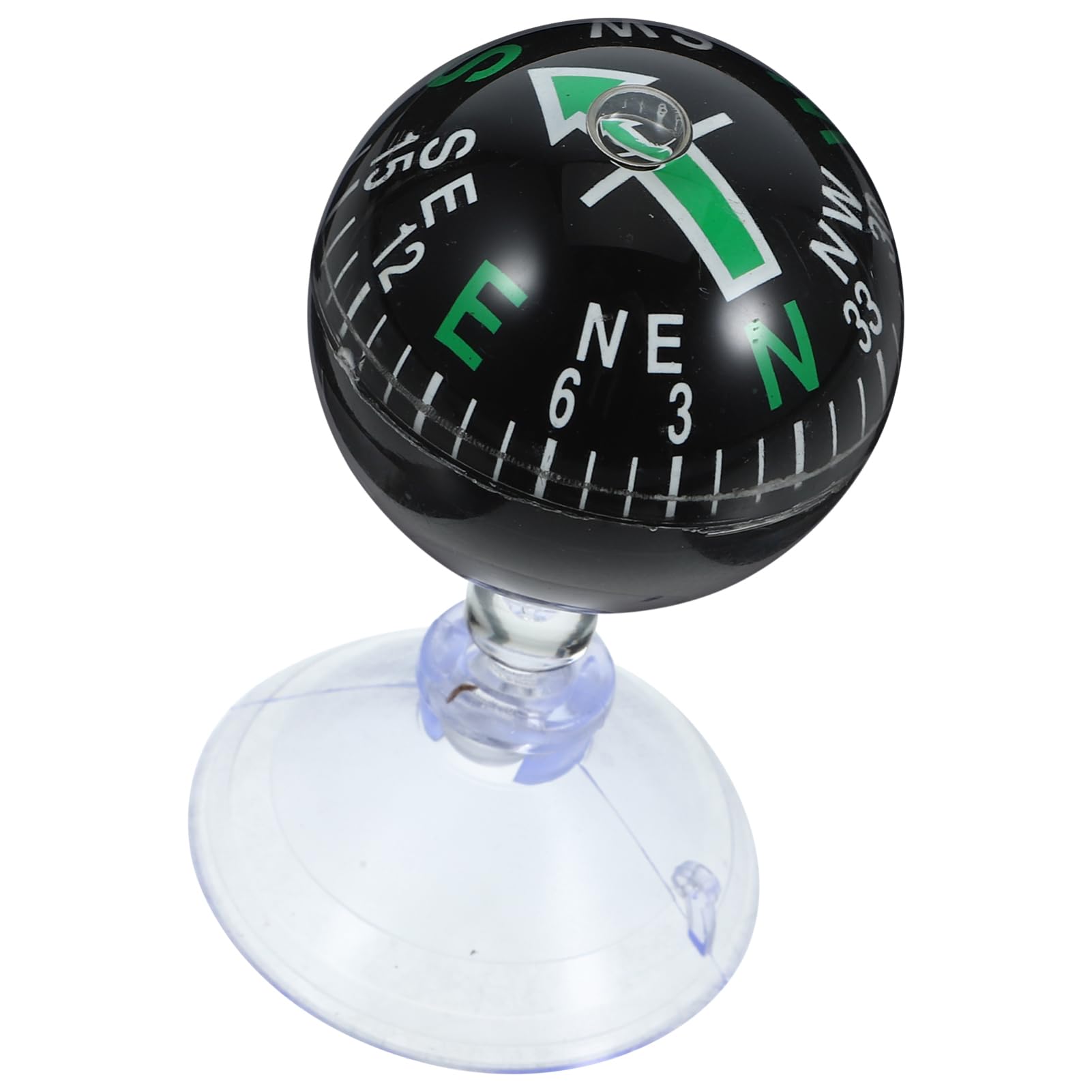 TOPPERFUN Car Dashboard Compass Ball Compass with Suction Cup Portable Automotiv