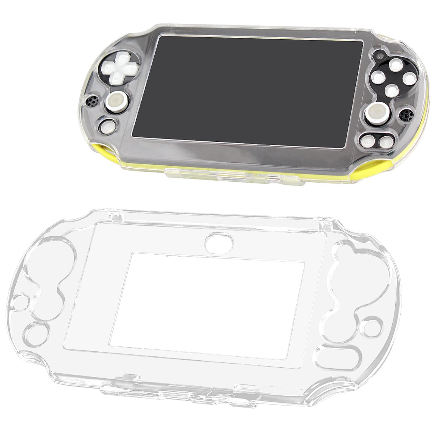 OSTENT Protective Clear Crystal Hard Guard Case Cover for Sony PS Vita PSV 2000 
