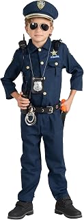 Dress Up America Police Costume for Kids – Cop Uniform Set with Accessories | Realistic Cop Uniform, Shirt, Pants, Hat & Accessories, Halloween Costume