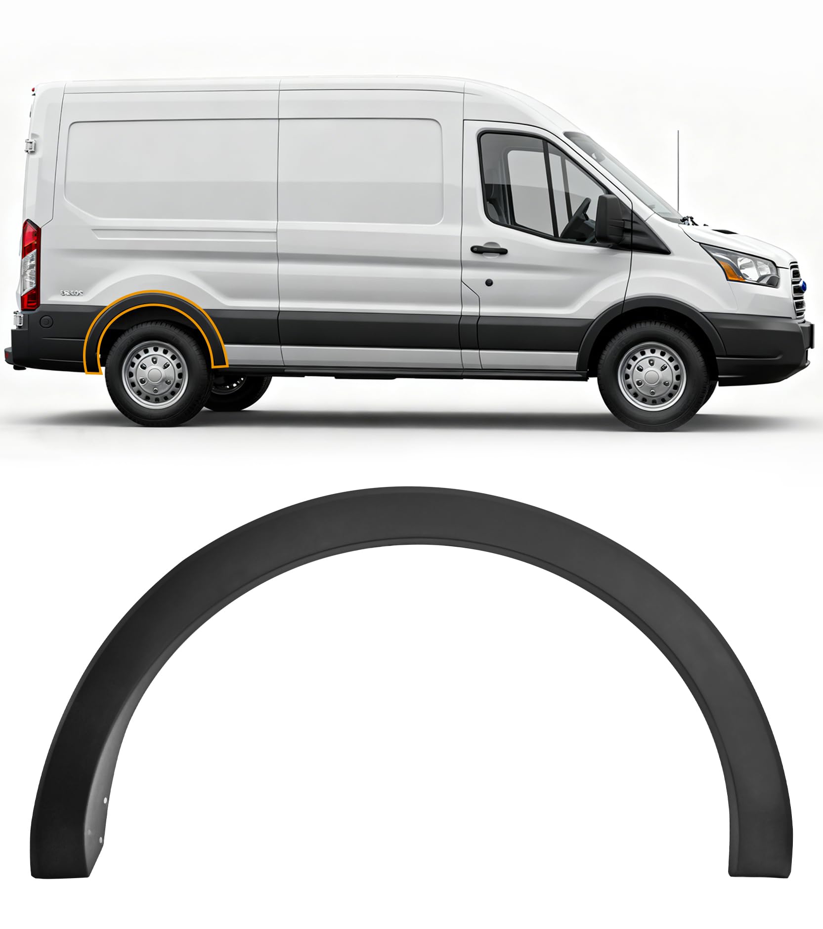 Rear Passenger Side Fender Trim Fit for 2015-2023 Ford Transit | For Transit 150