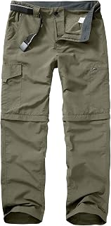 mosingle mens hiking pants safari lightweight quick dry zipper convertible travel fishing pants breathable outdoor