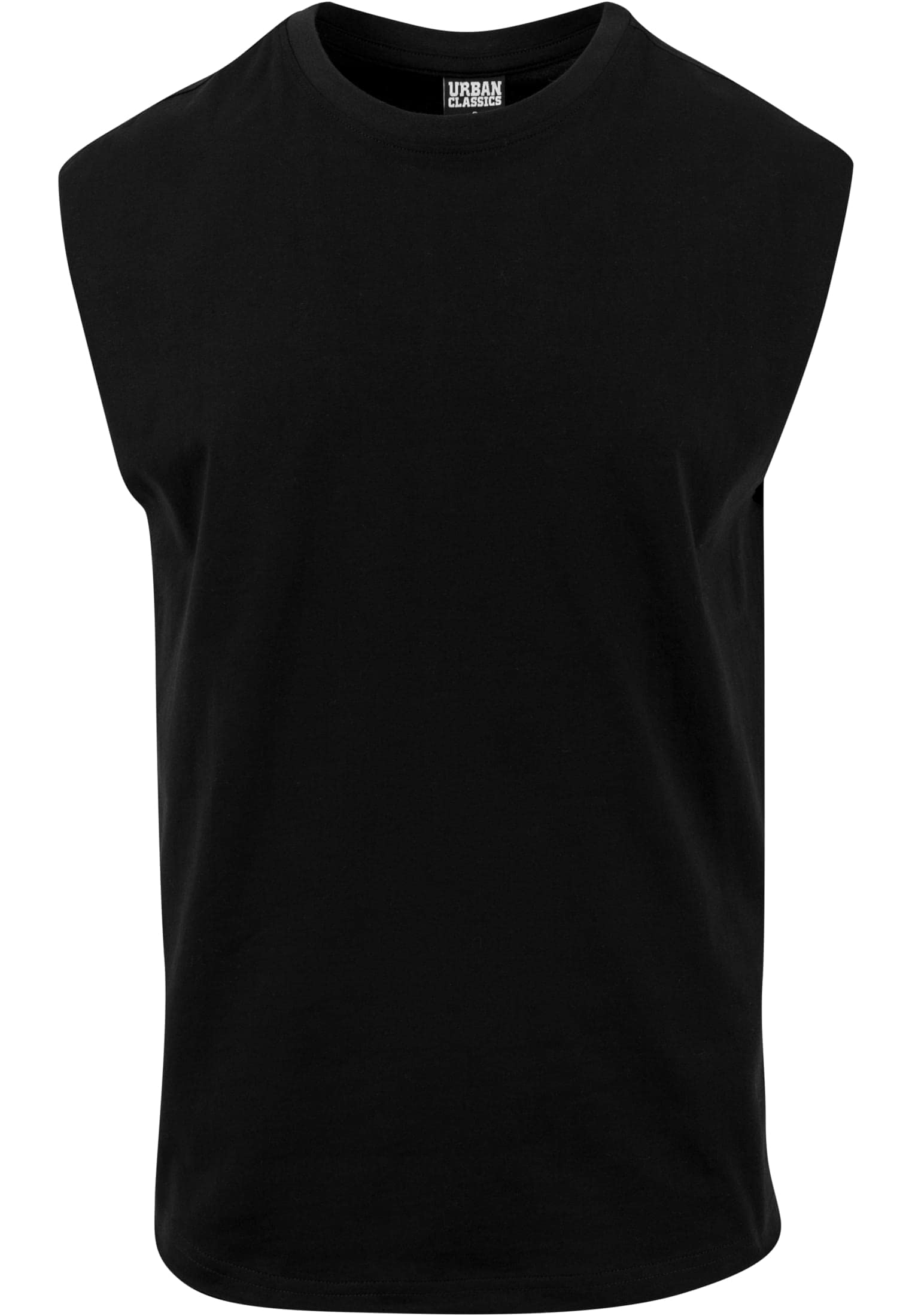 Urban Classics Open Edge Sleeveless Tee Men's T-Shirt Black Regular