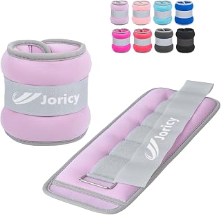 Ankle Weights A Pair of 1/2/3/4/6/8/10/12/20 LBS Wrist Leg Arm Weights for Women Men with Straps, Strength weighted for Physical Therapy Running Walking Home Fitness Gym Workout Weight Loss