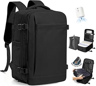 SZLX Vacuum Backpack with Pump Hand Luggage 40x30x20 Ryanair Vueling Wizzair Backpack Travel Cabin Airplane 40x20x25 Women Travel Bags 45x36x20 Easyjet Portable Suitcase 14 Inch Man with USB, C15